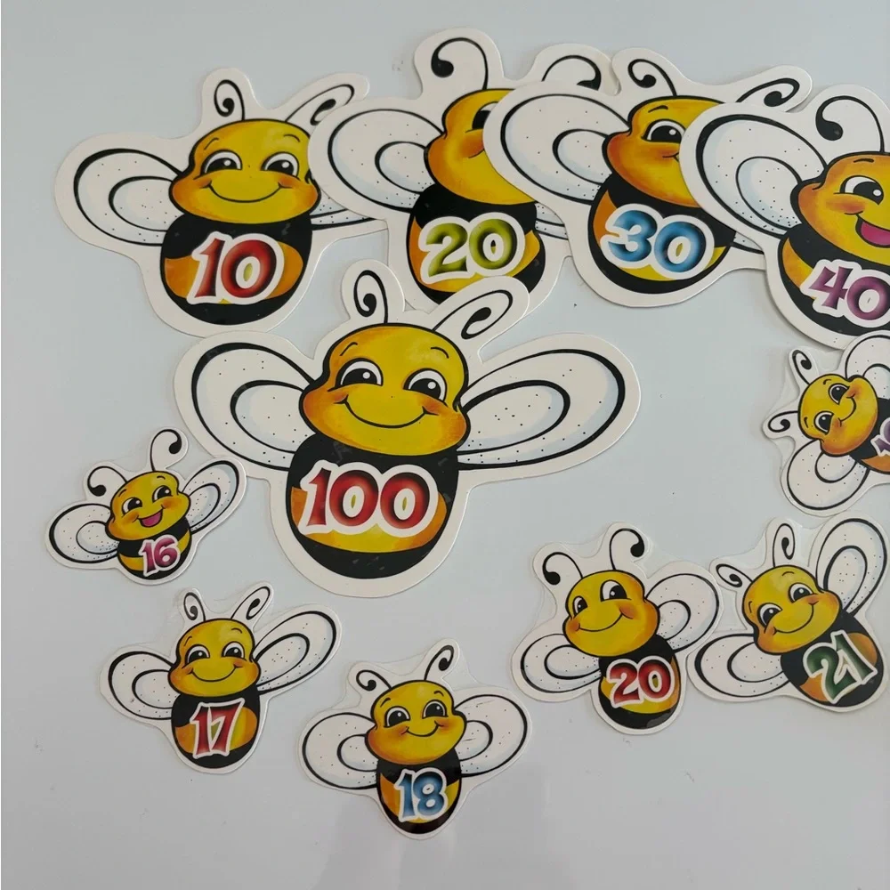 Colorful Bee Number Set 1-100